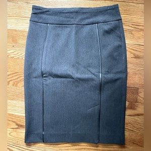 Charcoal Gray Rekucci Pencil Skirt